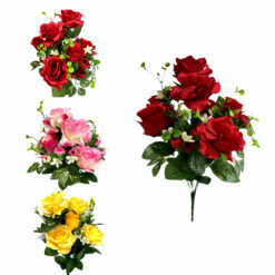 BOUQUET ROSES ET BOUTONS