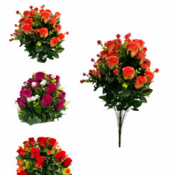 BOUQUET DE BOUTONS DE ROSE - 61CM