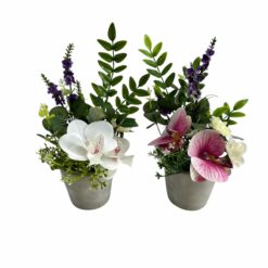 POT BETON ORCHIDEE EUCALYPTUS