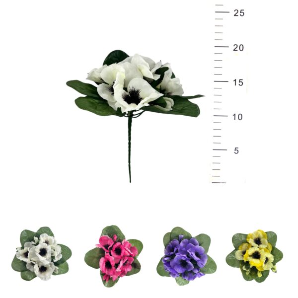 BOUQUET DE PENSEES 21CM
