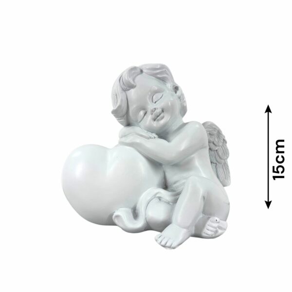 ANGE ASSIS AVEC COEUR 14cm