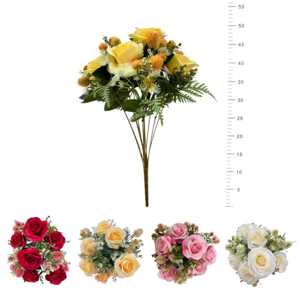BOUQUET ROSES, ASTILBES