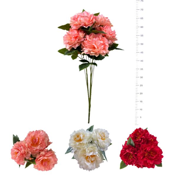 BOUQUET DE 7 PIVOINES