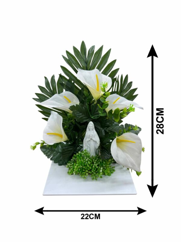 PLATEAU ARUM ET VIERGE H 28 X L 22 CM