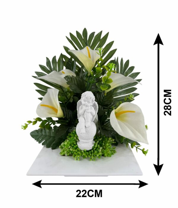 PLATEAU ARUM ET ANGE H 28 X L 22 CM