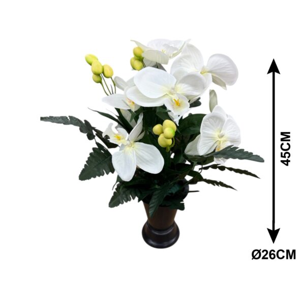 CÔNE D'ORCHIDÉES H45 X D.26CM