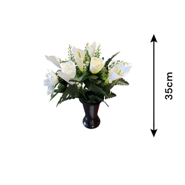 CÔNE DE ROSES ET ARUM, GYPSO