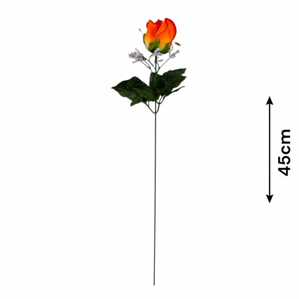 TIGE DE MONTAGE BOUTON DE ROSE - ORANGE