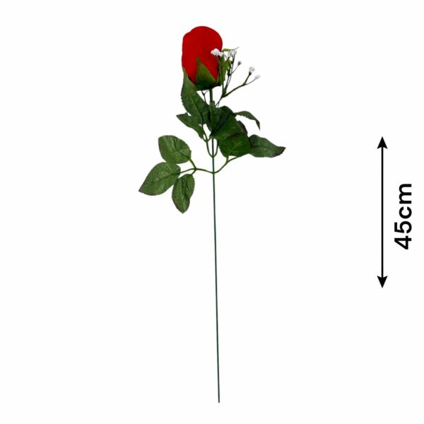 TIGE DE MONTAGE BOUTON DE ROSE - ROUGE