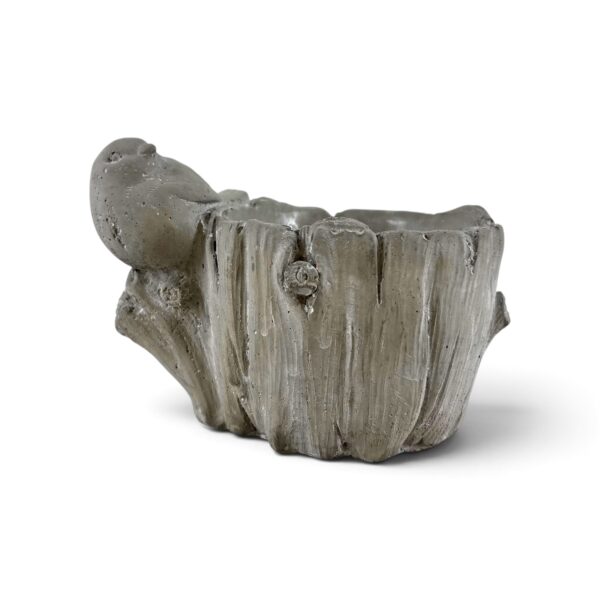 Pot béton oiseau
